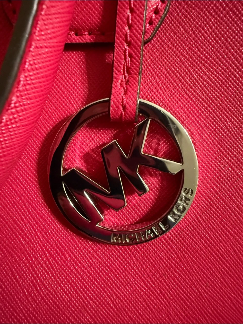 Michael Kors Camille Medium Satchel Ultra Pink Saffiano Leather NWT